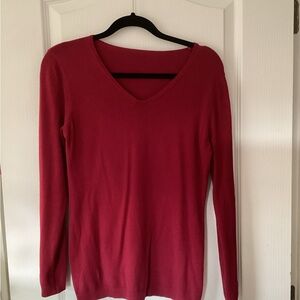 V-Neck Red Sweater
